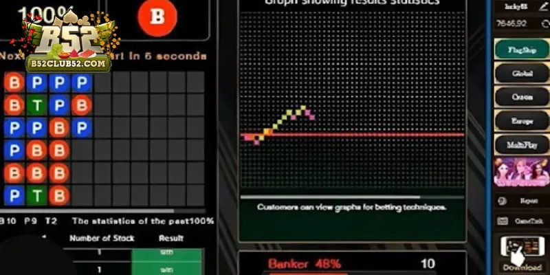 Hướng dẫn dùng app soi cầu Baccarat tại B52club